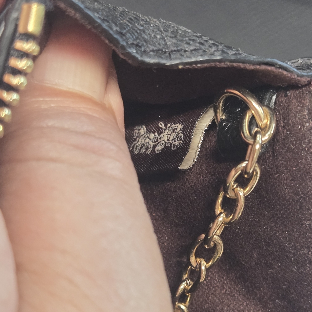 Coach Black Backpack with Gold Accents And Wallet - Picture 7 of 10